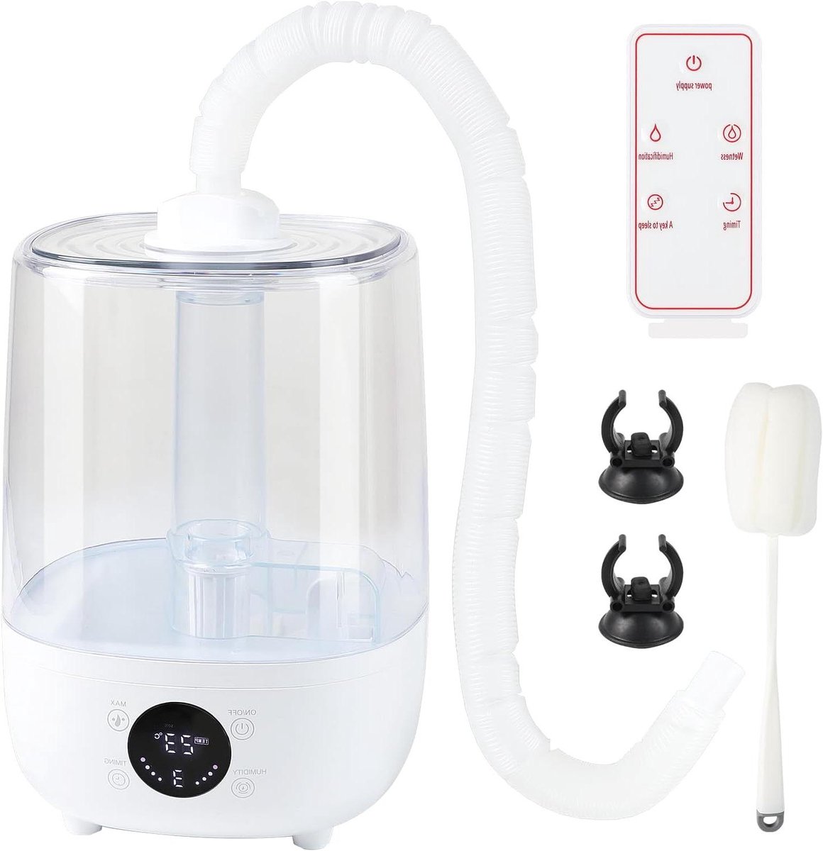 Reptielen Luchtbevochtiger - Terrarium Mistmaker - Vochtige Omgeving Creëren - Automatische Slimme Controle - 4 Liter Tank - Wit