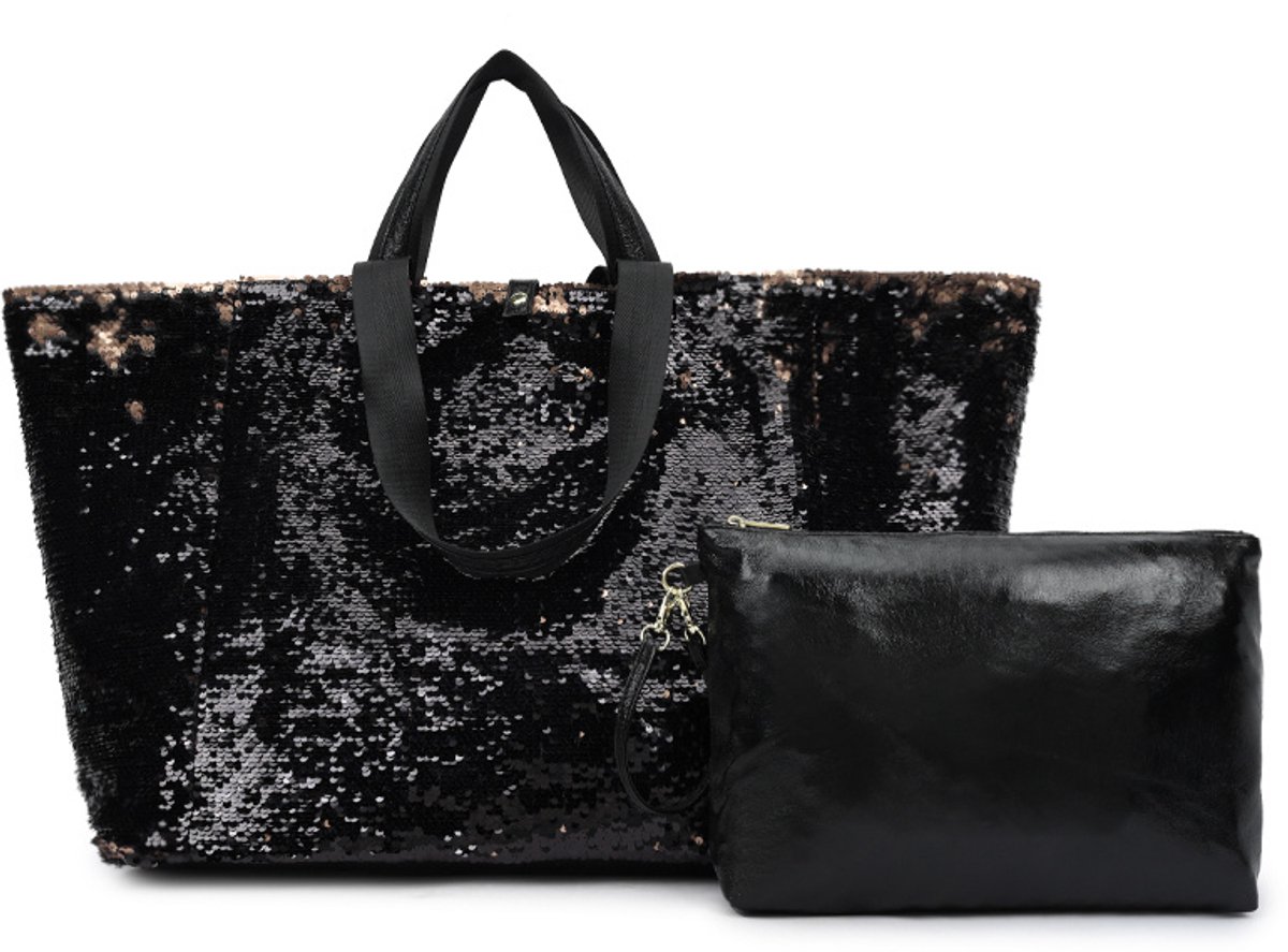 Giuliano kunstlederen handtas met binnen tas Kaoline - Dames - Zwart