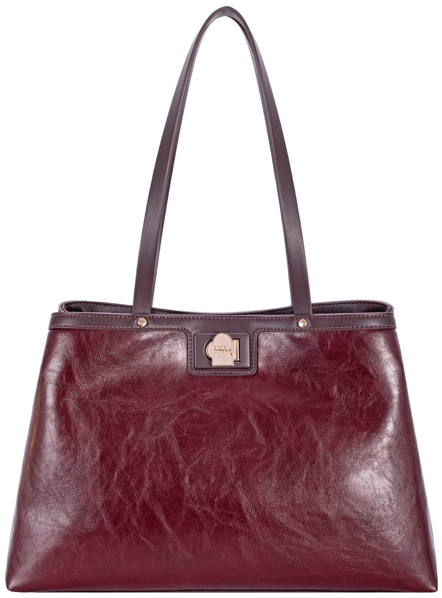 David Jones kunstlederen schoudertas Tessel - Dames - Bordeaux