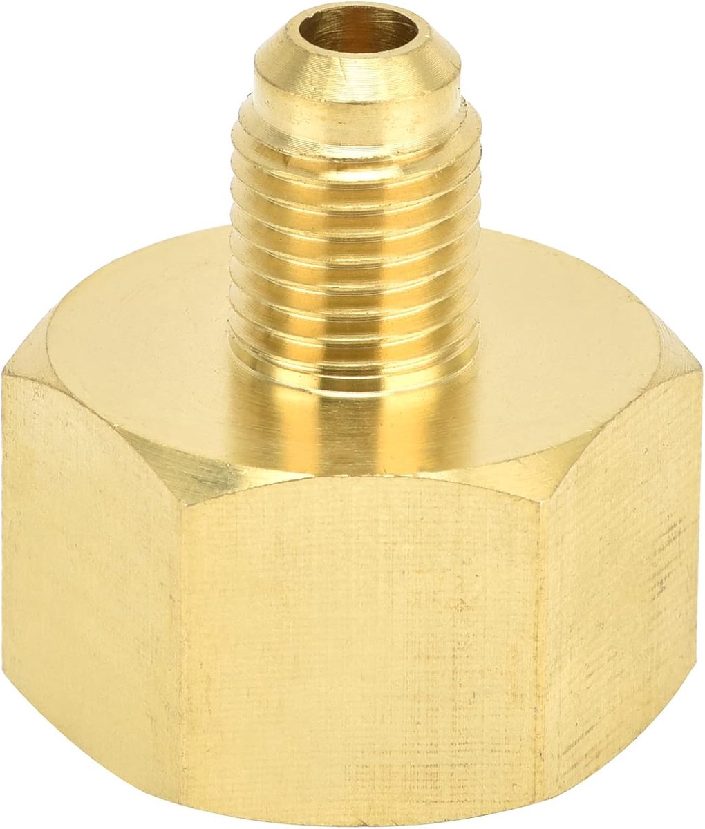koelmiddeladapter, R134A koelmiddeltankadapter, W21 en 1/4SAE luchtkoelmiddel converter aansluiting voor AC koelmiddelsysteem