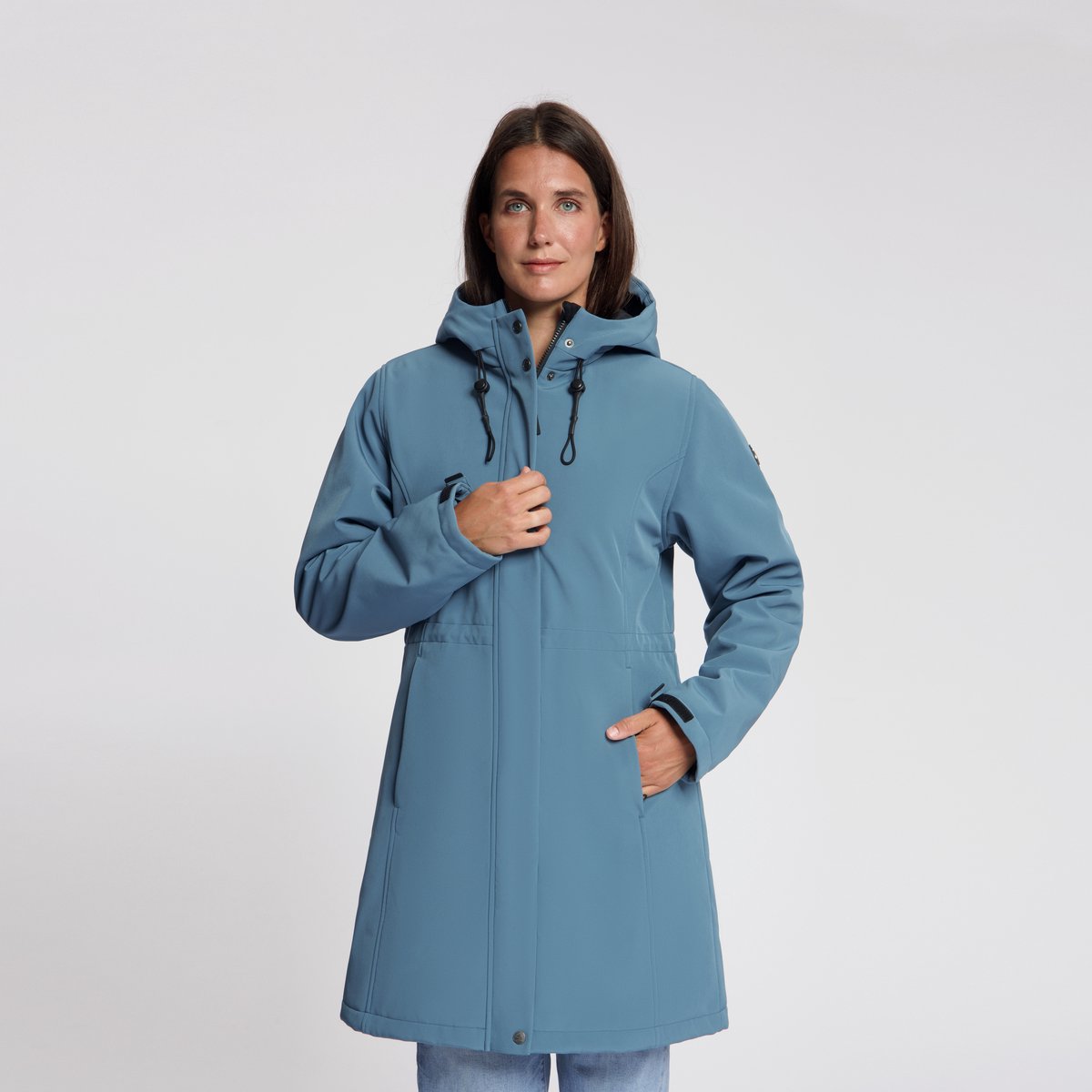 Travelin' Elinor Dames - Softshell Jas - Waterdicht - Blauw