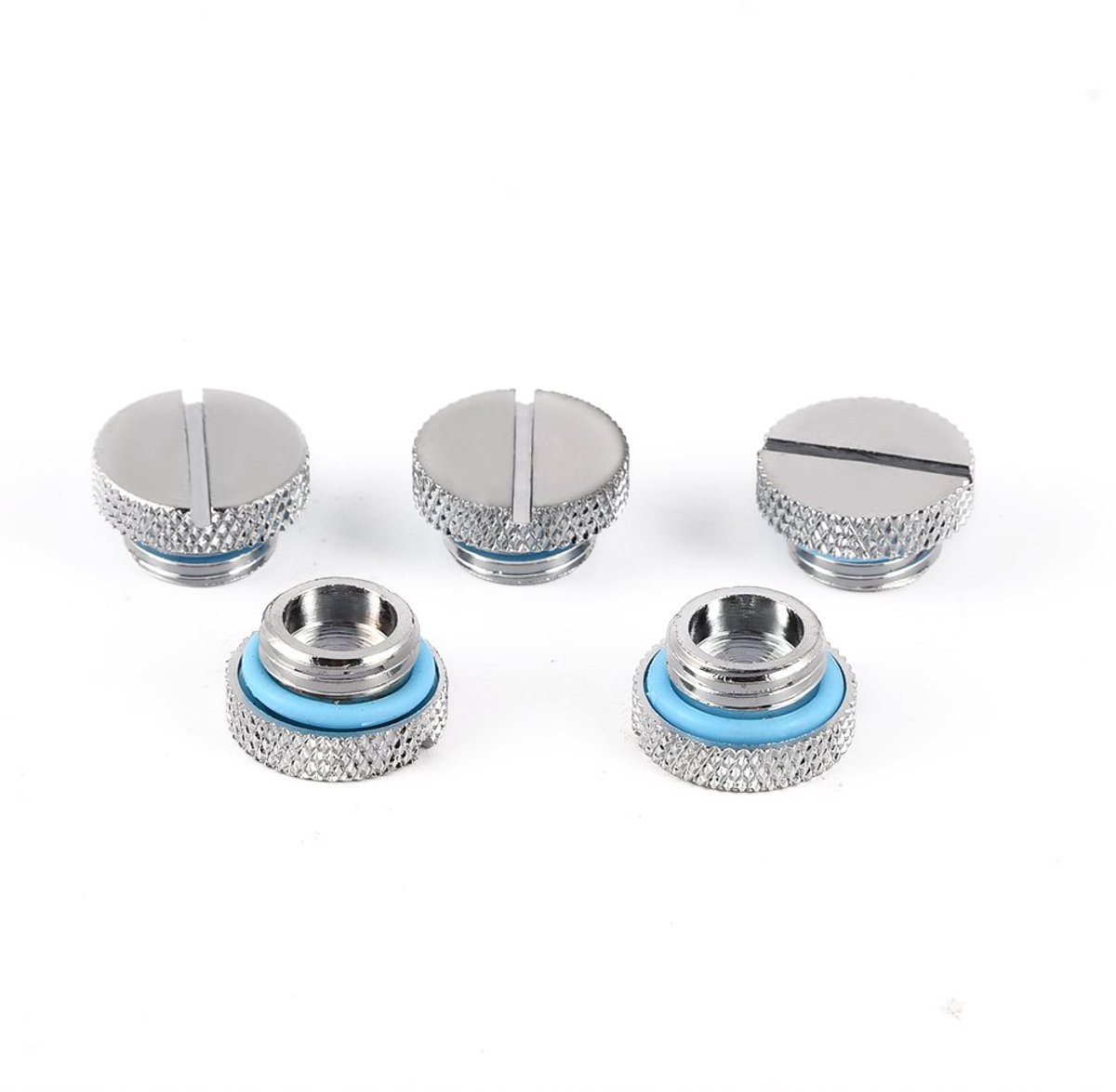 5 Stuks Messing G1/4 Waterkoeling Plug, Inschroef Waterstopper voor PC Waterkoelsysteem