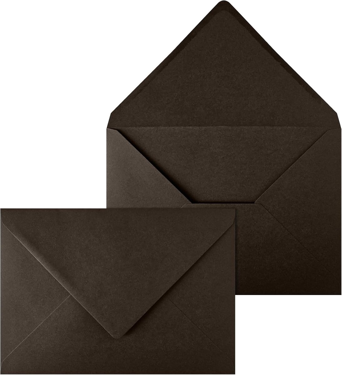 20 grote enveloppen bruin DIN C5 16,2 x 22,9 cm 115g elegante grote envelopen A5 voor bruiloft kerst uitnodigingen hoogwaardige