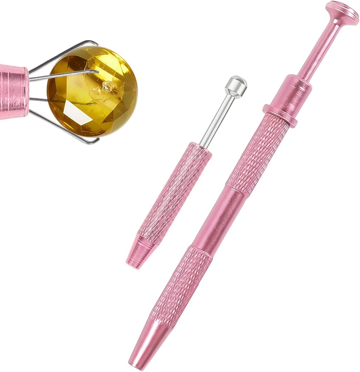 Piercingtang, set van 2 stuks piercinggereedschap, 4-klauw grijper en piercing balopener, veilig opnametool voor helix piercings, platte oorbellen, lichaamssieraden
