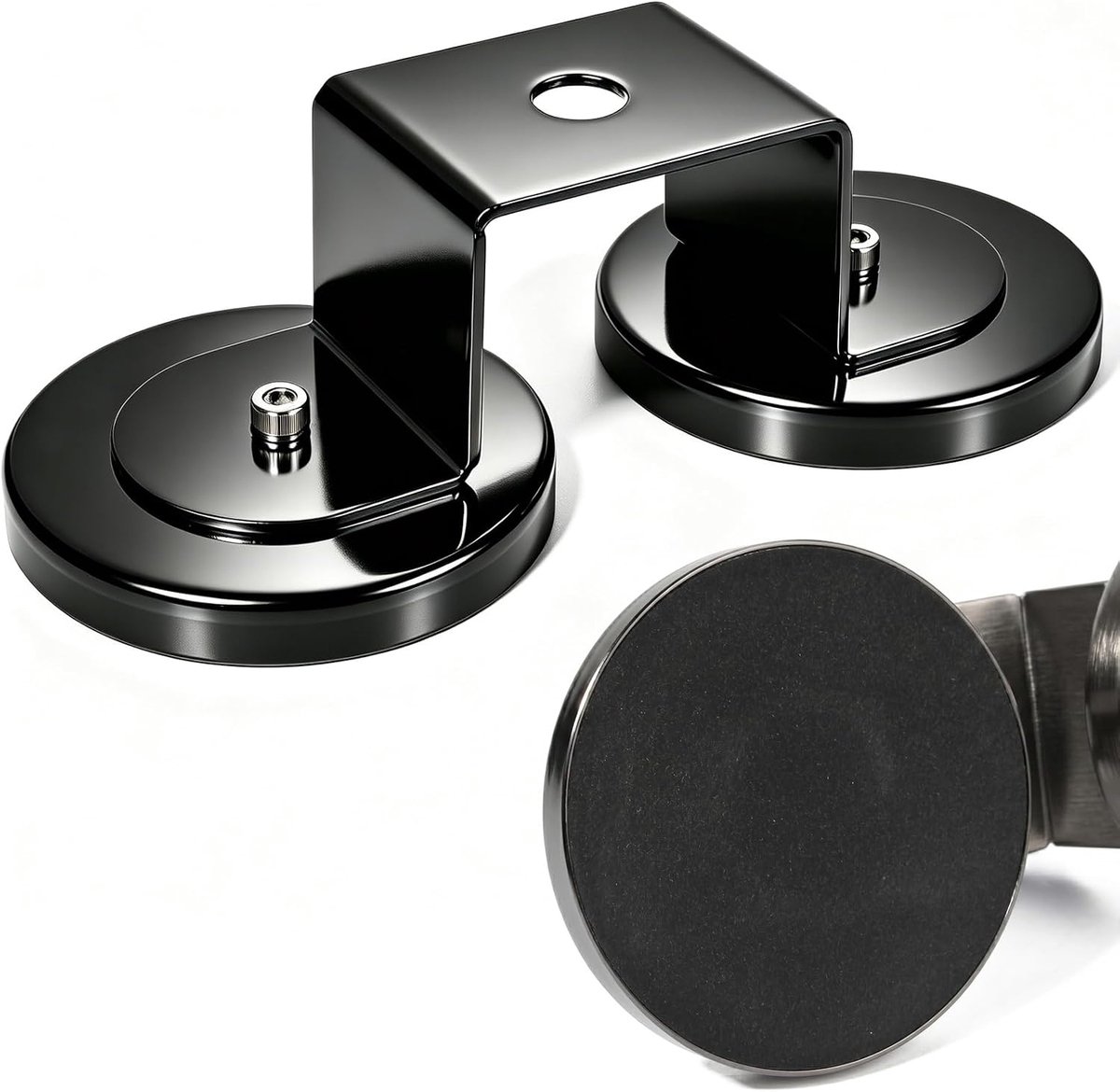 Magnetische voet montagebeugels voor CB/VHF/UHF-antenne丨16 mm (0,63 inch) groot gat, sterke zuignap, magneethouder, geschikt voor offroad, auto, SUV, vrachtwagen