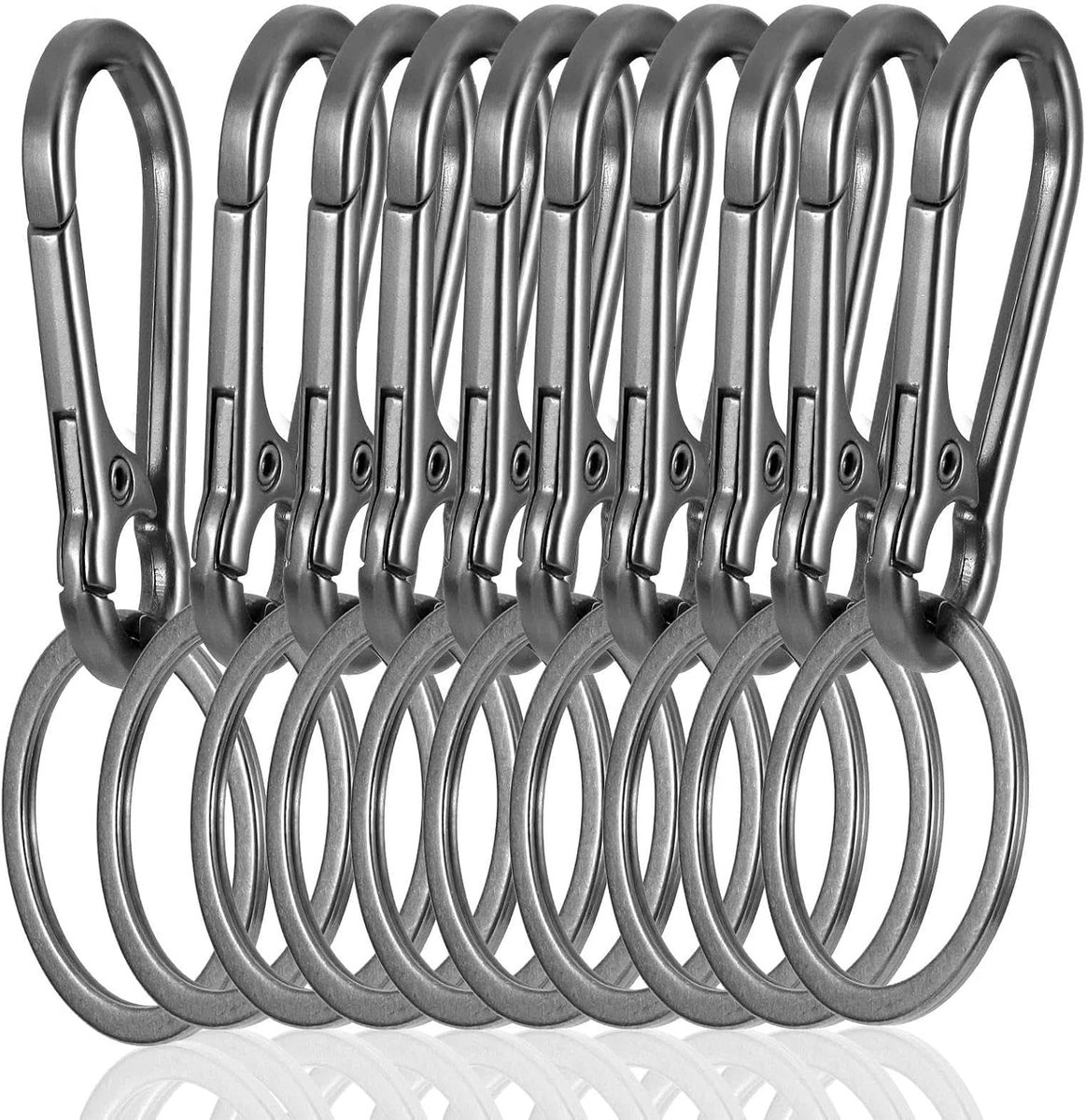 10 stuks sleutelhangers, sleutelhanger, karabijnhaak sleutelhanger, sleutel karabijnhaak, karabijnhaak sleutelhanger, karabijnhaak sleutelhanger voor autosleutels, kamperen, wandelen