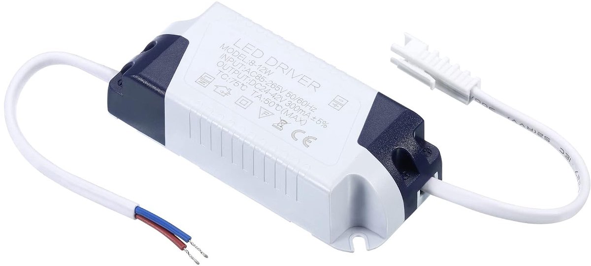 8-12W 300mA LED-driver AC 85-265V uitgang 24-42V DC stekker constante stroom gelijkrichter transformator externe voeding plafondlamp