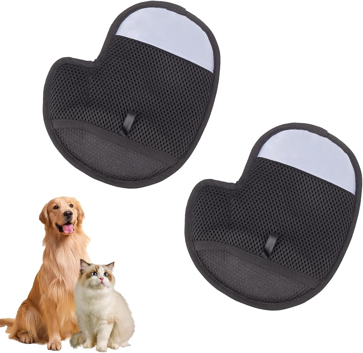 2 stuks vachtmagneet bontwonderborstel kattenhaarverwijderaar handschoen dierenharen handschoen kattenhaar huisdier handschoenen generieke vacht magneet handschoen kattenhandschoen