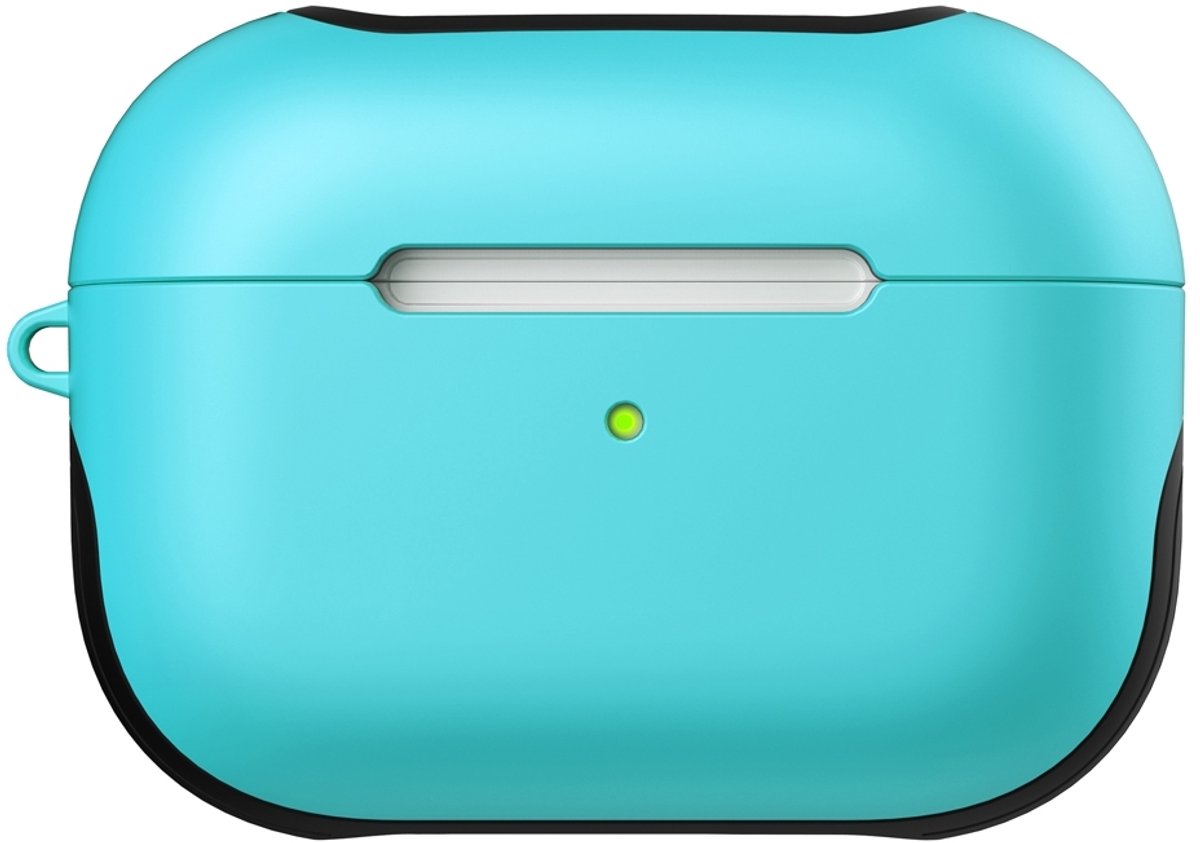 Mobigear Hoesje geschikt voor Apple AirPods Pro 1 Hardcase Hoesje | Mobigear FrosteD - Turquoise