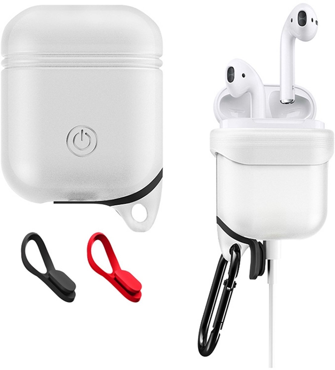 Mobigear Hoesje geschikt voor Apple AirPods 1 Hoesje Flexibel Siliconen | Mobigear - Wit