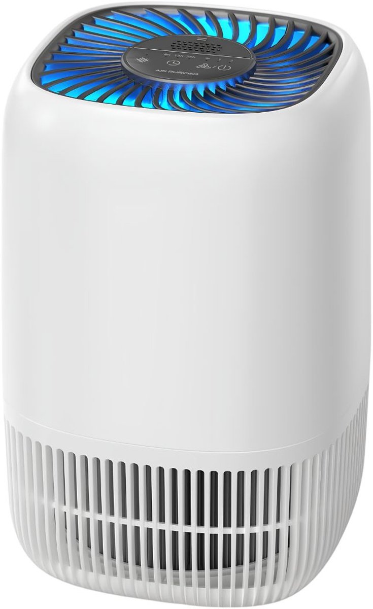 JCP® Luchtreiniger - Air Purifier - Vermindert Stof En Pollen - Wit - 17cm x 17cm x 25cm
