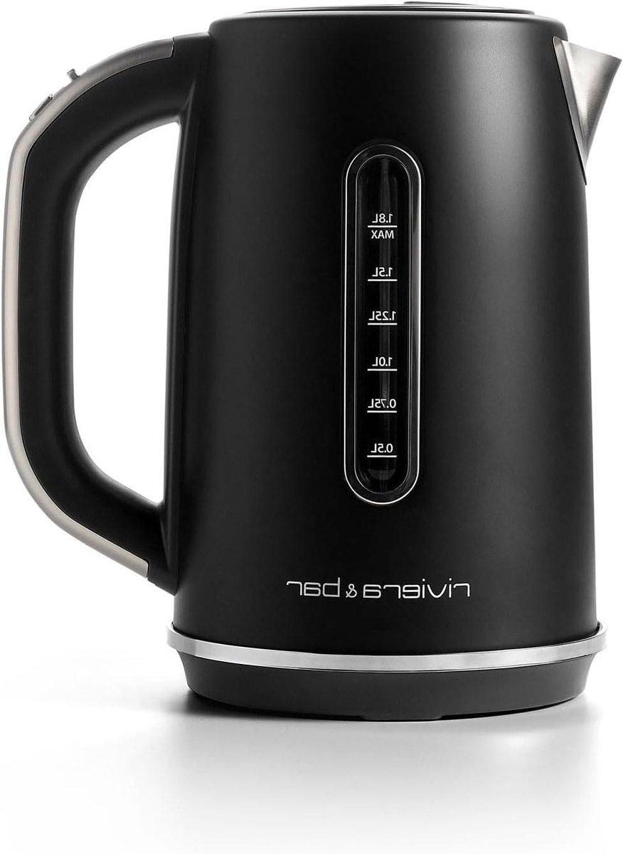 Waterkoker Roestvrij Staal - Elektrische Ketel - Thee Zetten - Temperatuurkeuze 40-100°C - 18 Liter - Zwart