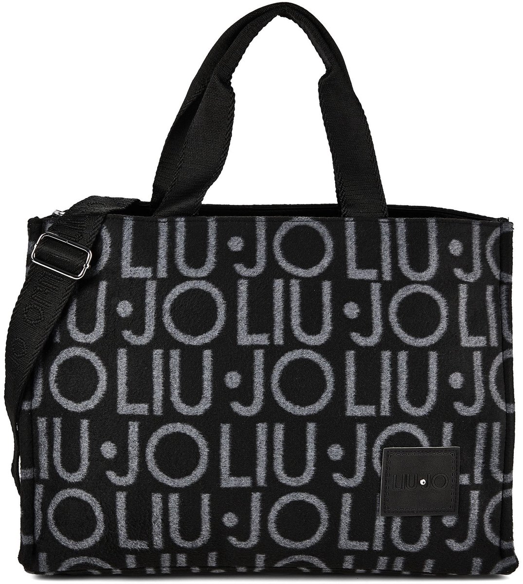 LIU JO shopper schoudertas Logo Tote Bag Nero zwart