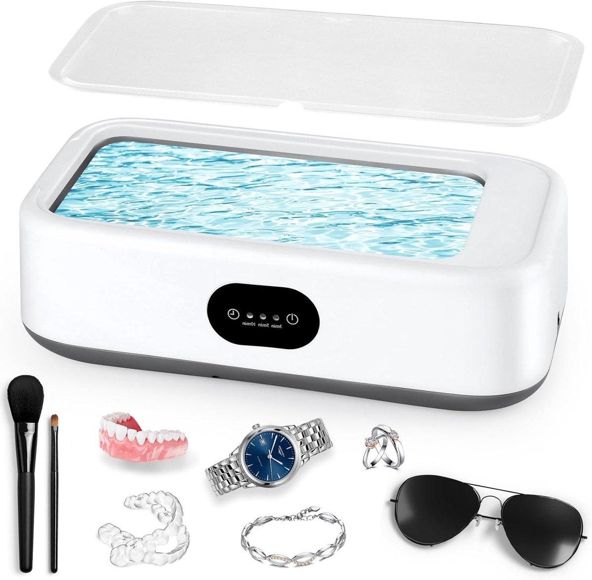 Ultrasone Reiniger - Schoonmaakapparaat - Sieraden Reinigen - Krachtige Reiniging - 24.4 cm - null