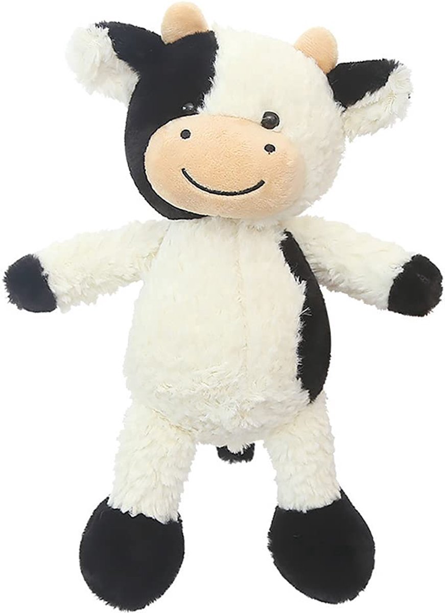 Casalora Knuffel Koe 30CM – Zachte Pluche Knuffel Dier Koe – Schattige Knuffel voor Kinderen en Volwassenen – Cadeau en Decoratie
