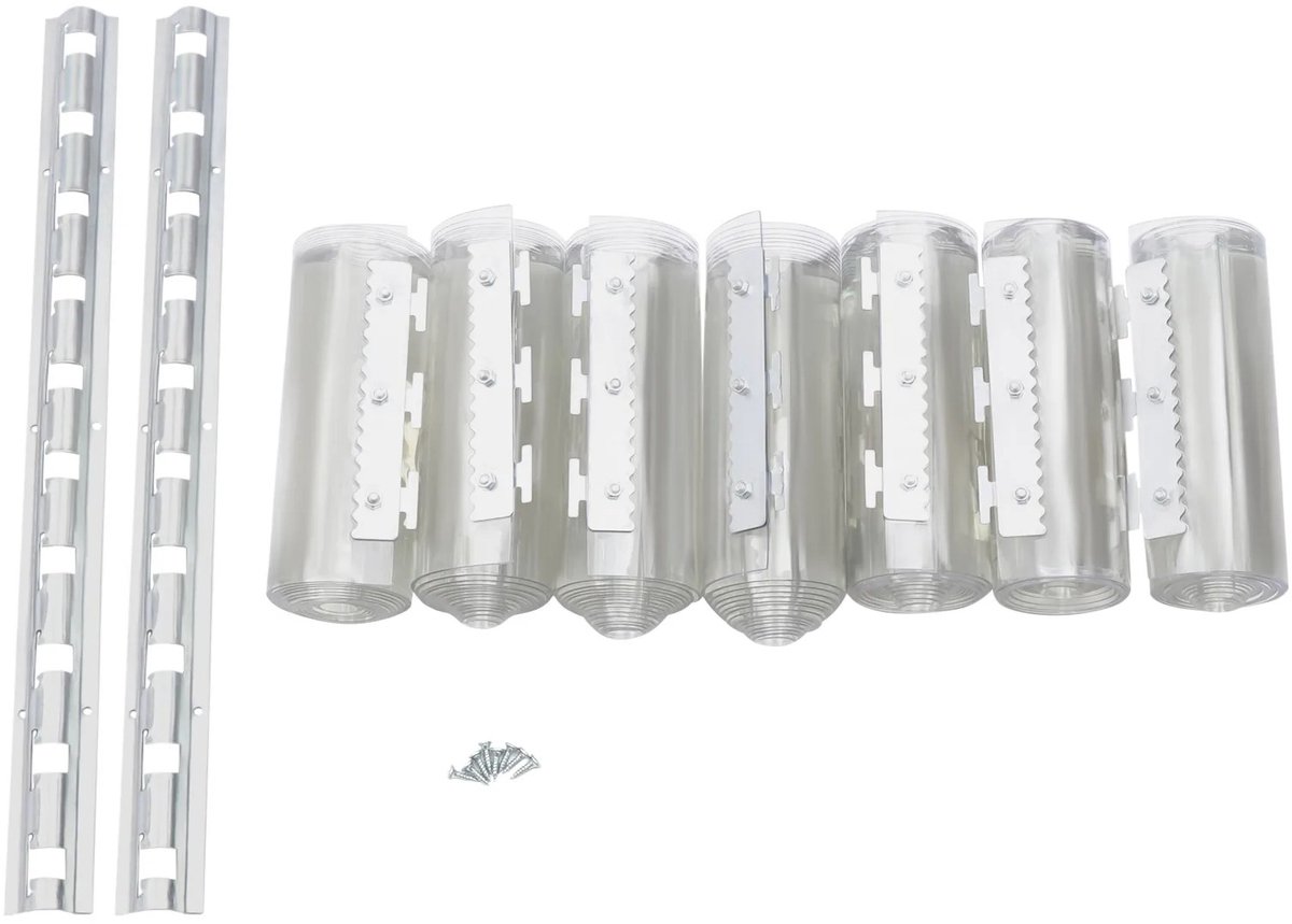 Atlasyx vliegengordijn pvc - Lamellengordijn - Strokengordijn - Stalgordijn - 2 mm dik - Waterdicht - 200 x 105 cm - Transparant