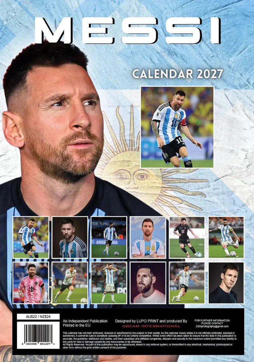 Lionel Messi Kalender 2027 A3