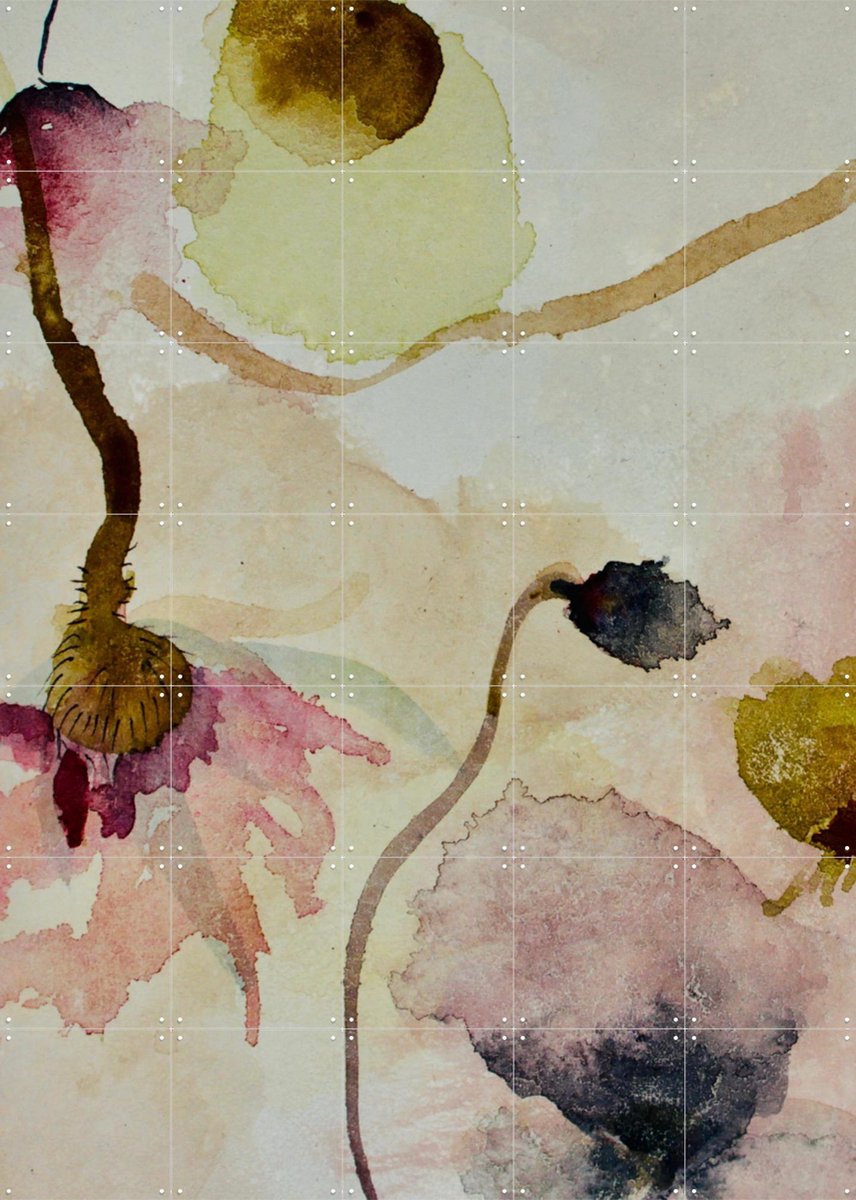 IXXI In The Eyes Of Alice, RAR Kramer - 100 x 140 cm - Gratis ophangtool - Grote wanddecoratie en posters - Kleurrijk, Schilderijen, Aquarel