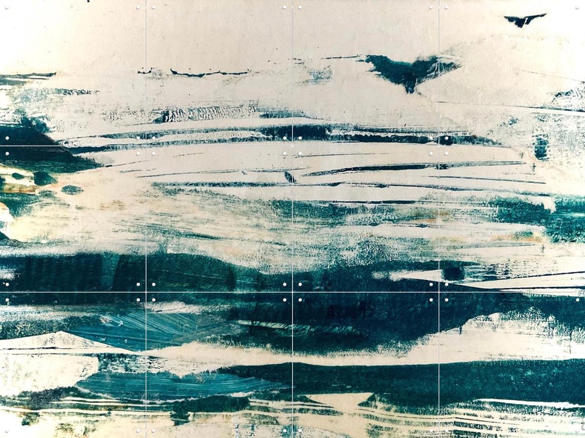 IXXI Poetry Of Water, RAR Kramer - 80 x 60 cm - Gratis ophangtool - Grote wanddecoratie en posters - Aquarel, Abstract, Olieverf, Kwaststreken