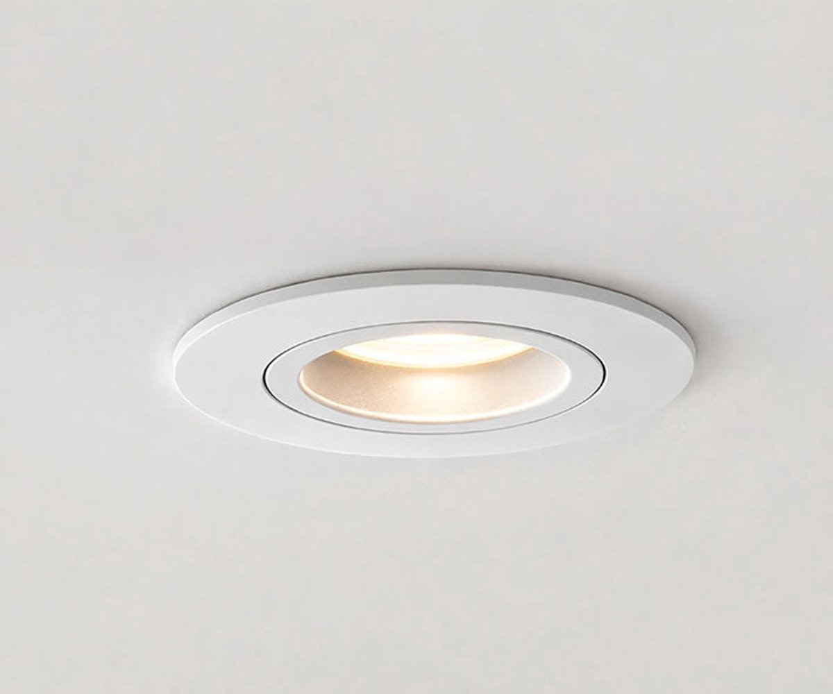 Spotz inbouwspot enkel dimbaar IP65 mat wit
