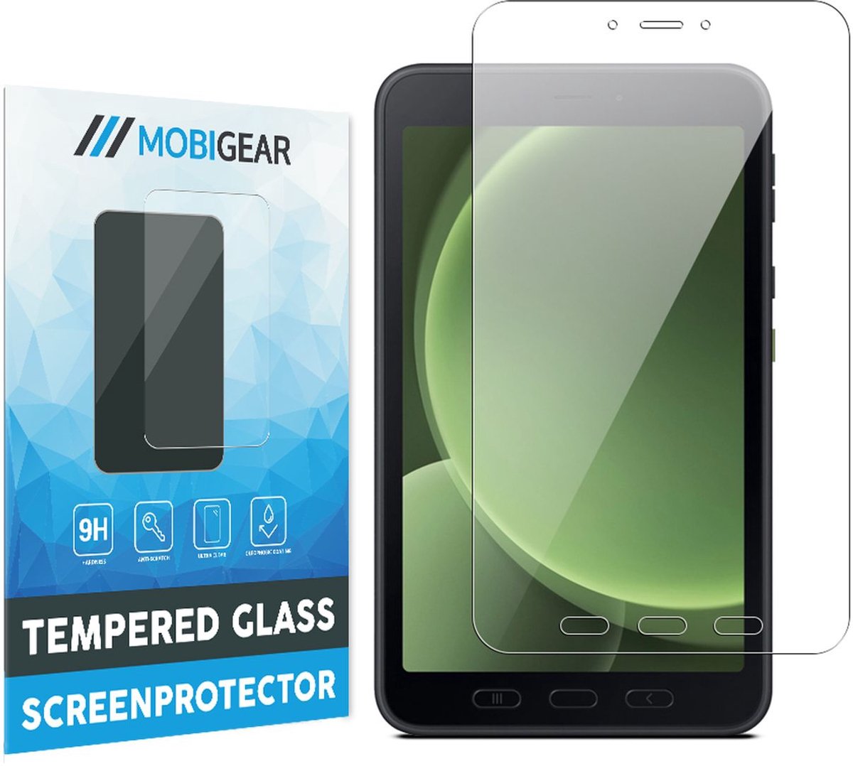 Mobigear Screenprotector geschikt voor Samsung Galaxy Tab Active5 Glazen | Mobigear Screenprotector - Case Friendly