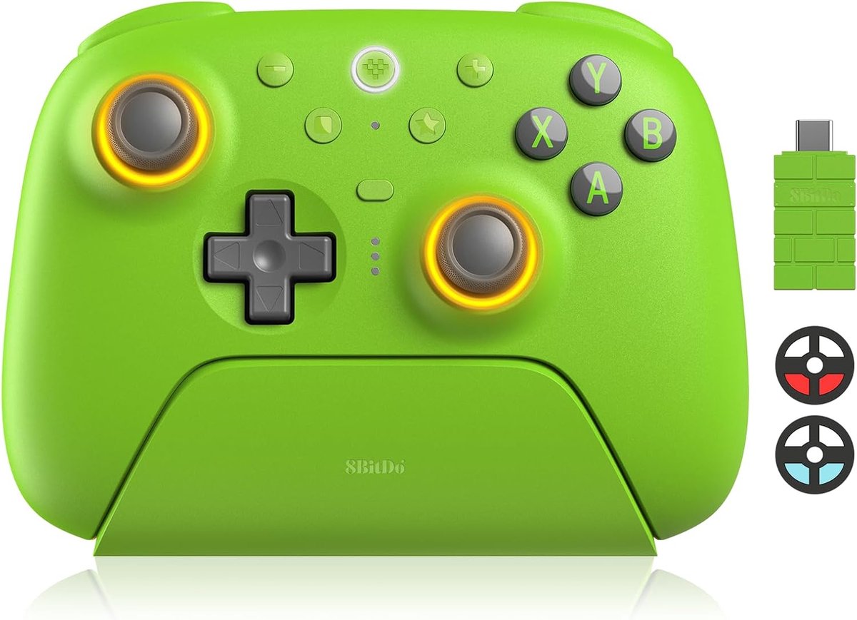 Draadloze gaming controller - TMR joysticks - RGB-vuurring - Voor nauwkeurig spelplezier - ShopVlot