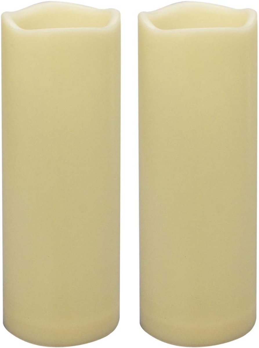 Flameless LED Kaarsen 8 inch - Waterdicht - 1000 Uur Batterijlevensduur - Perfect voor Tuin Decoratie - ShopVlot