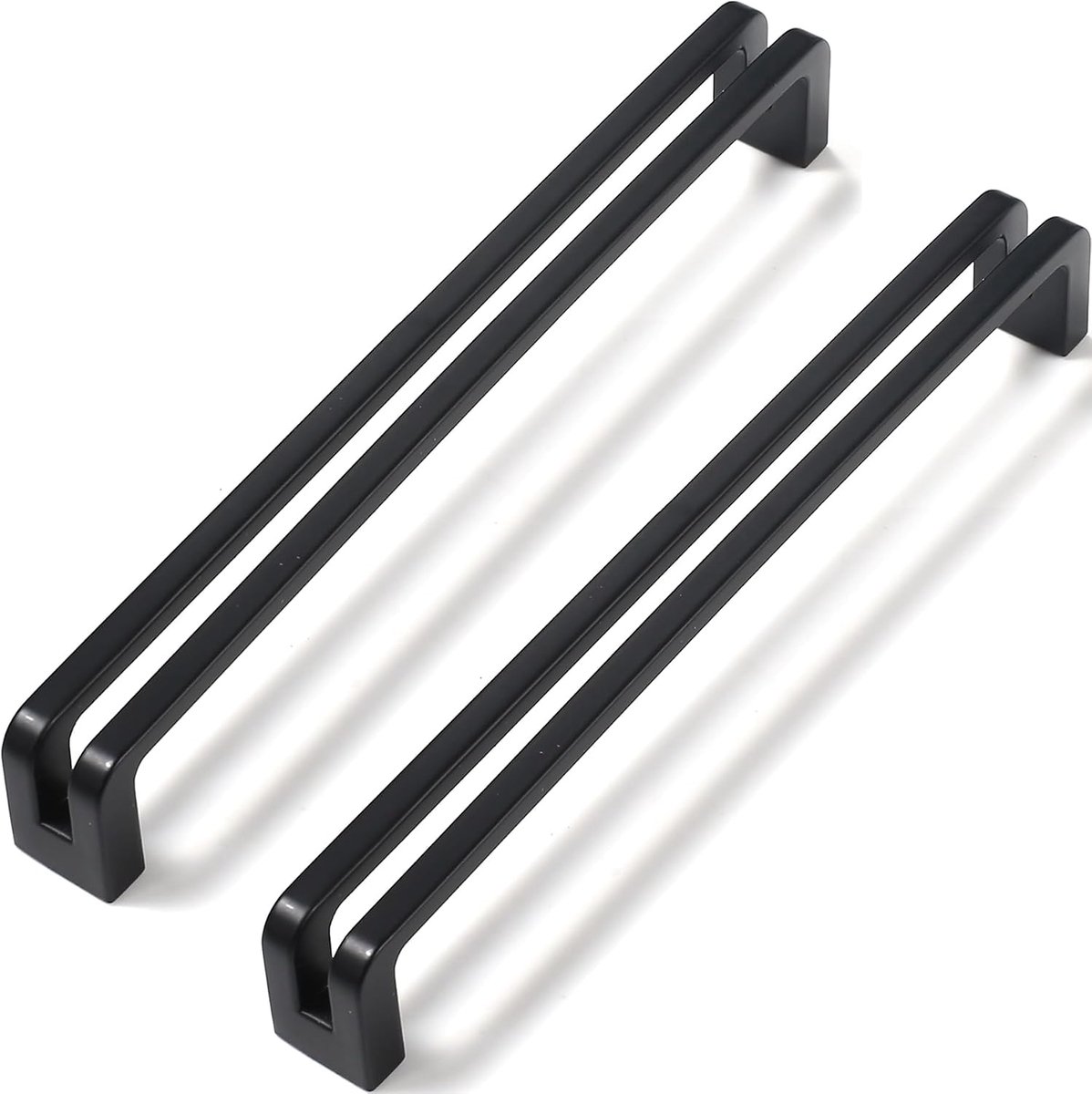 6 stuks Zwart Kast Trekt 256mm Gat Centers Keuken Kast Handgrepen Zinklegering Vintage Lade Pulls