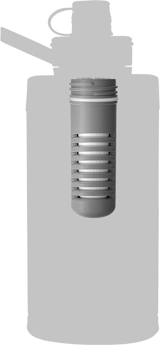 filterpatroon voor opvouwbare 700 ml waterfles met filter, waterreiniger, vervangingsfilter voor kamperen, wandelen, fietsen, outdoor (K8801)