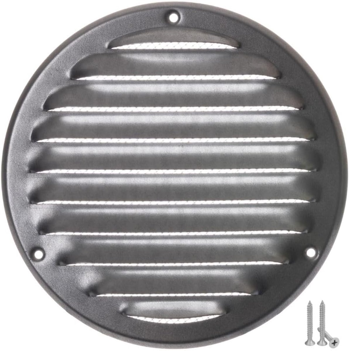 125 mm metaal verzinkt ventilatierooster met insectenbescherming - rooster voor ventilatie - afvoerrooster