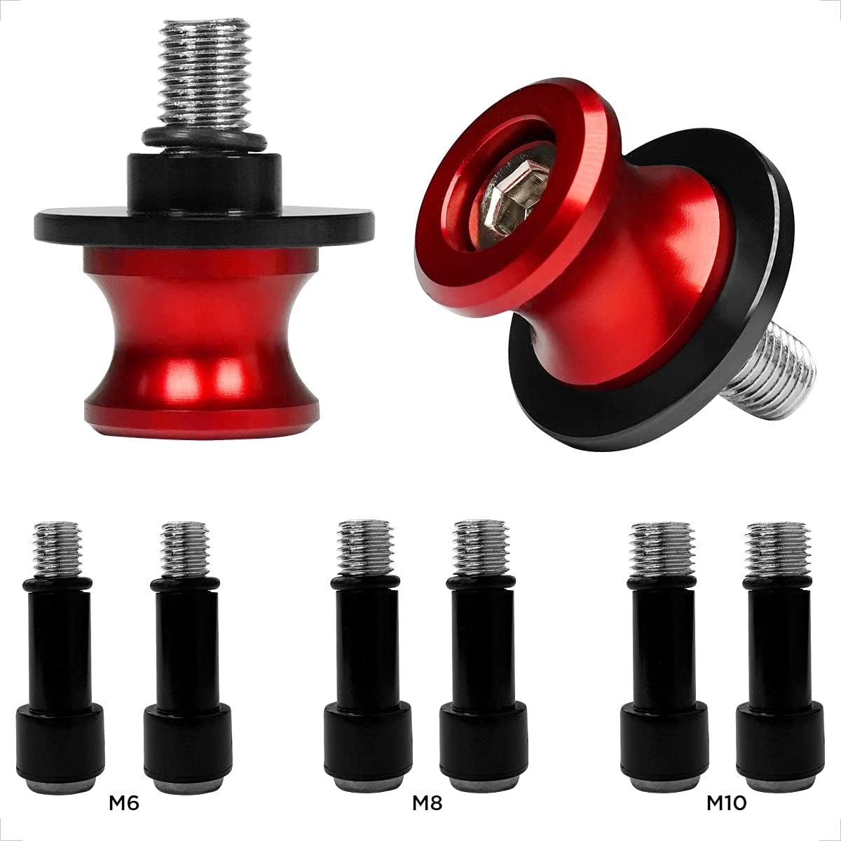 houder van CNC-aluminium, M6 x 1 mm, M8 x 1,25 mm, M10 x 1,25 mm, voor Yamaha YZF R1 R3 R6 R25 R125 R1000 R6S Yamaha MT-01 MT-03 MT-09 MT-10 Aprilia RSV4 RSV4 R