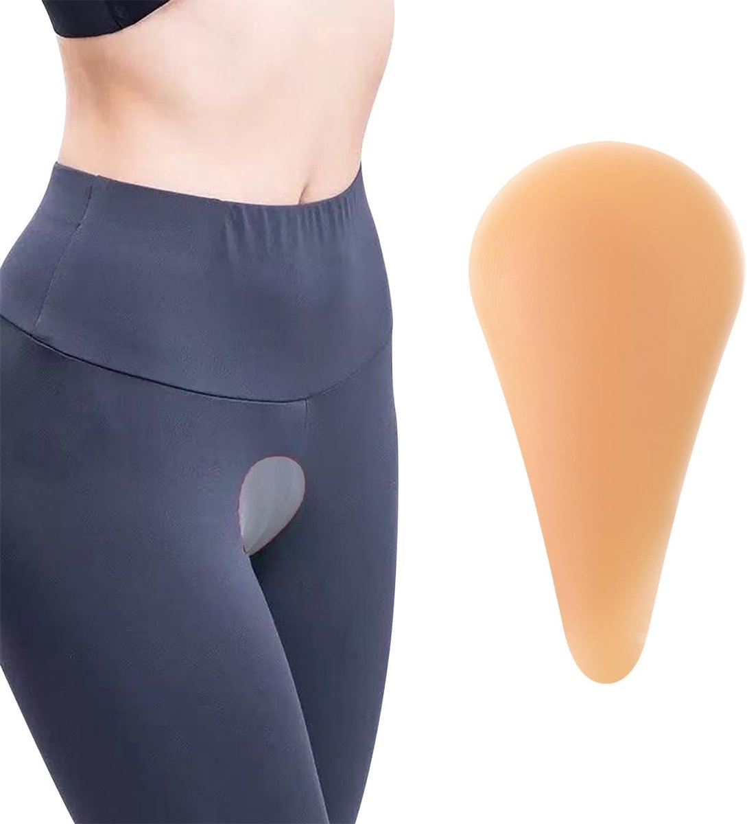 Cameltoe afdekpads voor vrouwen, onzichtbare anti-cameltoe-pads, herbruikbare Y-vormige siliconen beschermpads
