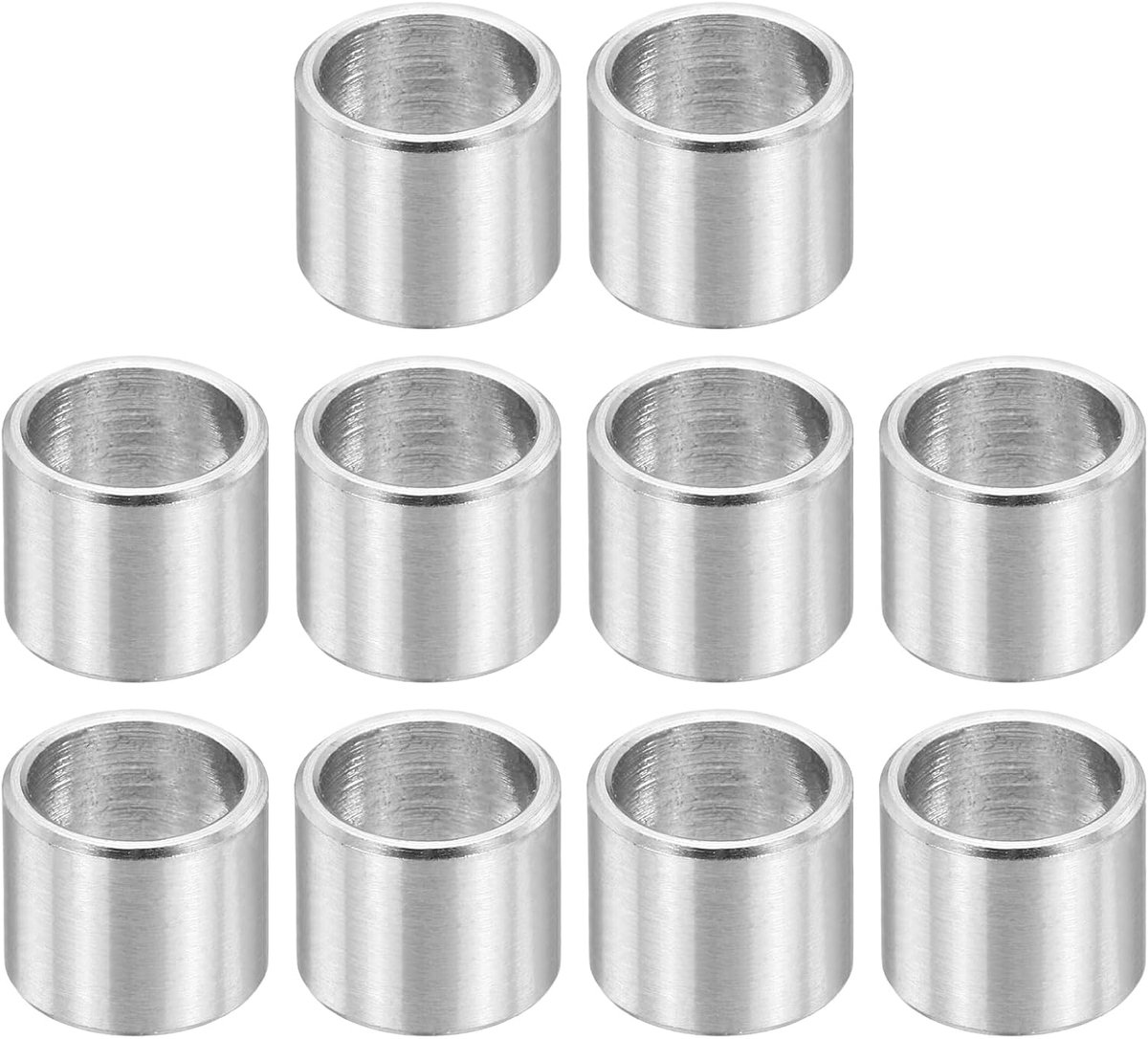 M8 roestvrijstalen afstandhouders, 12 stuks metalen afstandhouder 8 mm ID x 10 mm OD x 9 mm L schroef afstandhouder voor 5/16 inch of M8 schroef