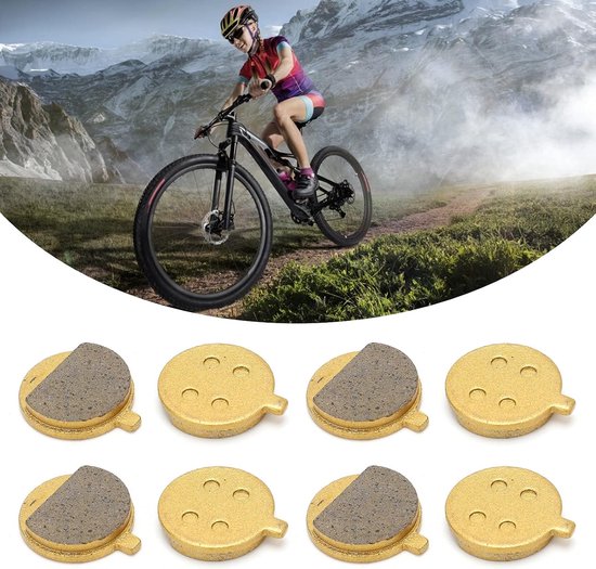 Schijfremblokken voor Fietsen, Ronde Schijfremblokken voor Fietsen, 4 Paar Schijfremblokken voor Elektrische Scooters Op Koper Gebaseerde Ronde Remblokken voor Mountainbikes — afbeelding 4