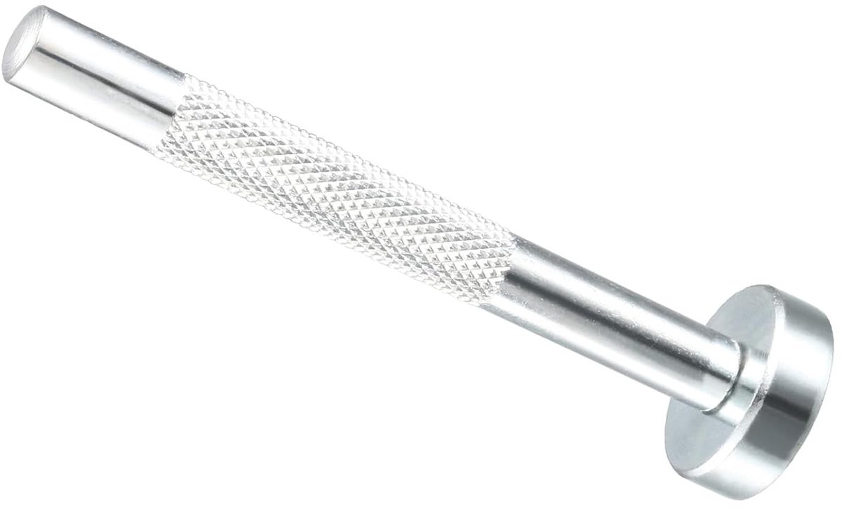 Gatstans voor oogje, 3 mm, gereedschap voor het installeren van ogen van staal, 45 #, met basis voor stoffen, kleding, handwerk, tassen, lengte 80 mm