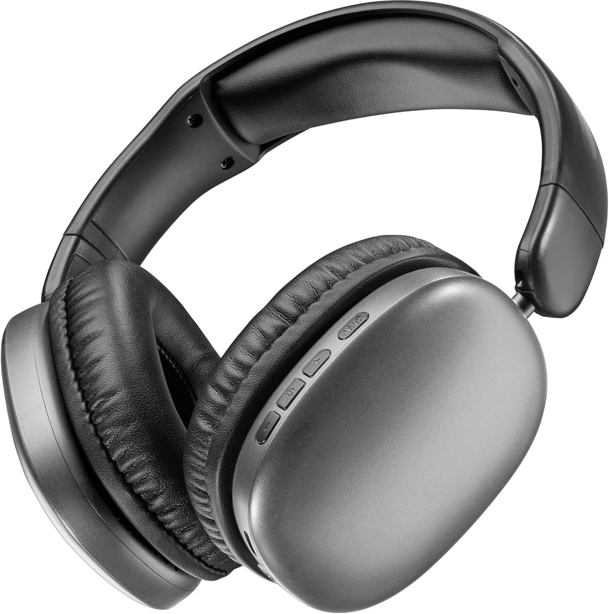 SnelShoppen - Draadloze Over-Ear Hoofdtelefoon met Actieve Geluidsisolatie, 35 Uur Playtime, USB-C Opladen, Comfortabele Zwarte Koptelefoon voor Muzie
