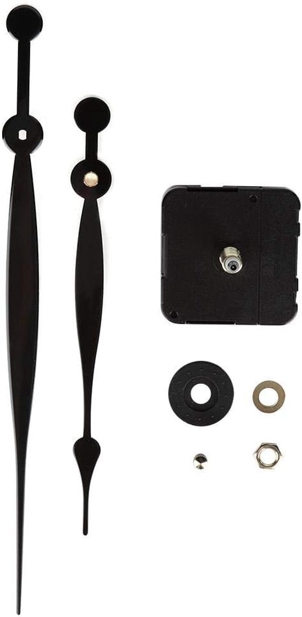 SnelShoppen - Quartz Klok Mechanisme Vervangset, DIY Uurwerk Reparatie Parts, Motor Kit met Lange en Korte Wijzers, AA Batterij Aangedreven, Ideaal vo