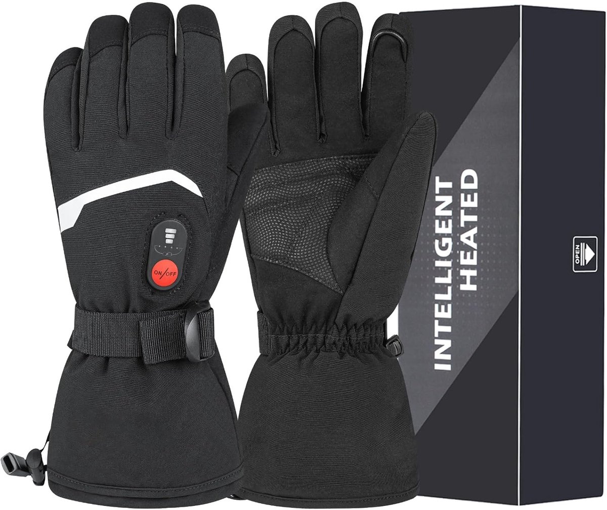 SnelShoppen - Elektrische Handschoenen voor Mannen en Vrouwen - Verwarmde Motorrijhandschoenen - Waterdicht, Oplaadbare Batterij - Winterhandschoenen