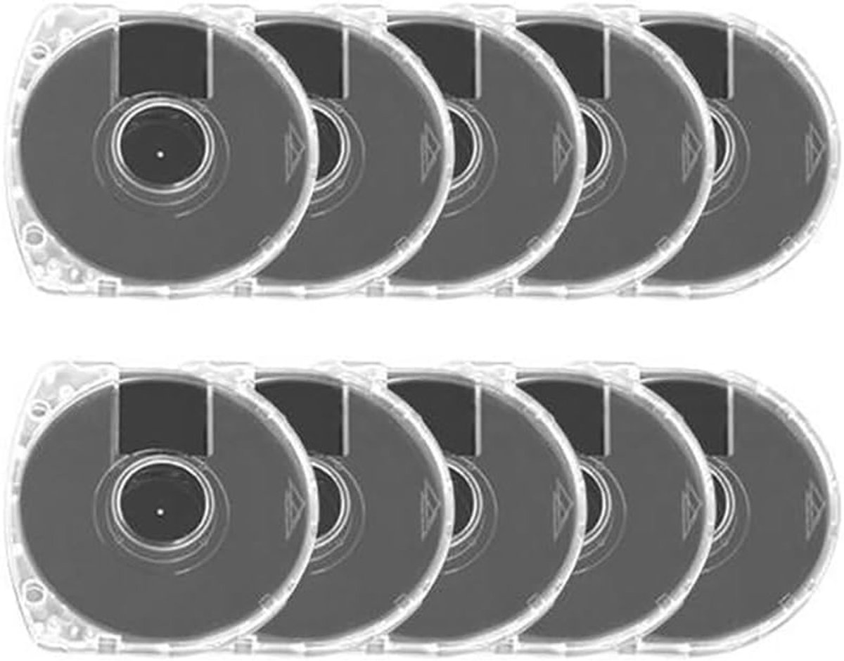 SnelShoppen - 10 Stuks UMD Schijf Case Vervangingen voor PSP 1000/2000/3000 - Transparante Opbergdozen voor Game Discs