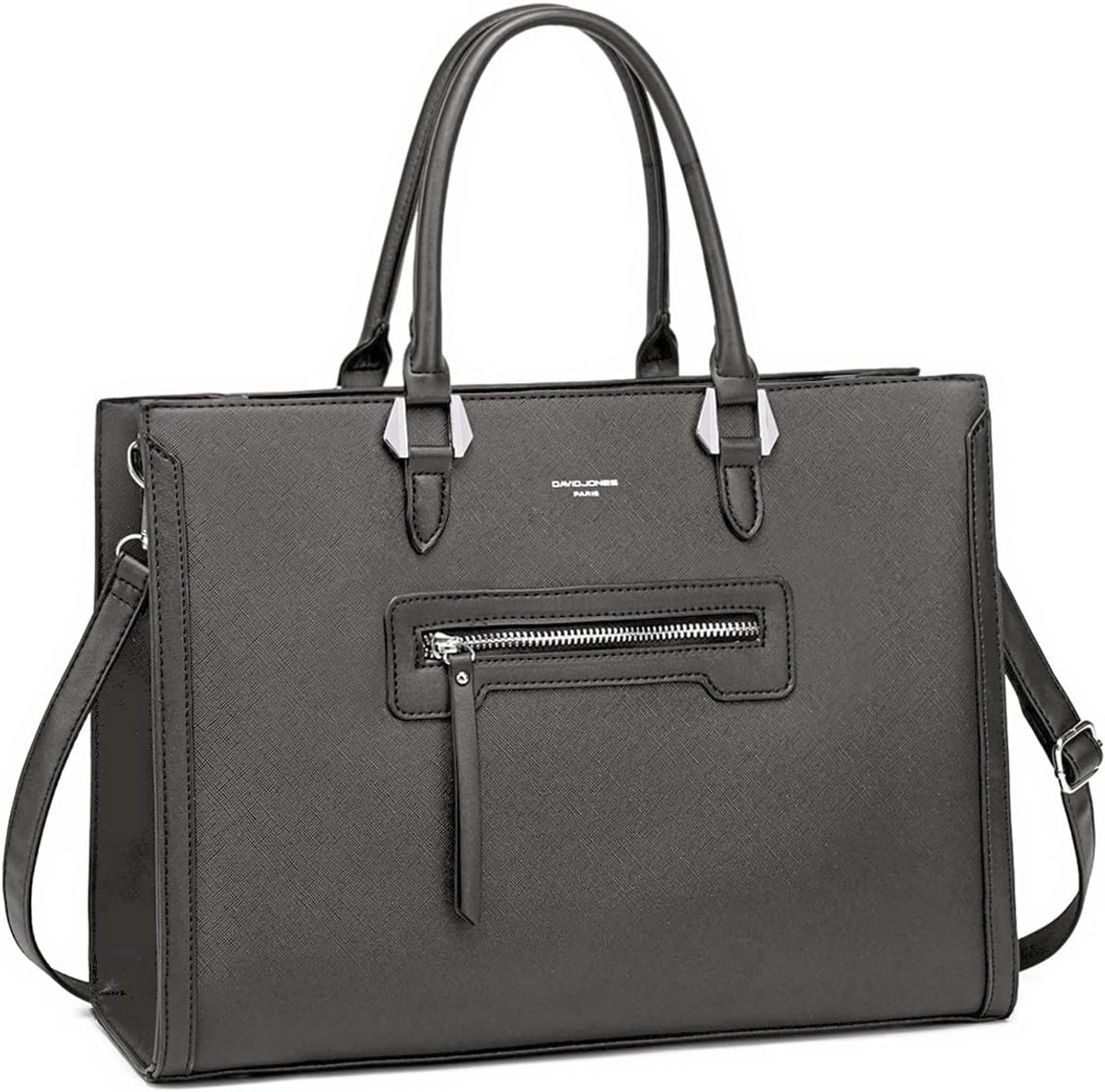 SnelShoppen - Grote Damestas - PU Leren Schoudertas - Klassieke Tote Shopper - Werkhandtas voor School en Kantoor - Elegante Handtas in Grijs - Trendy
