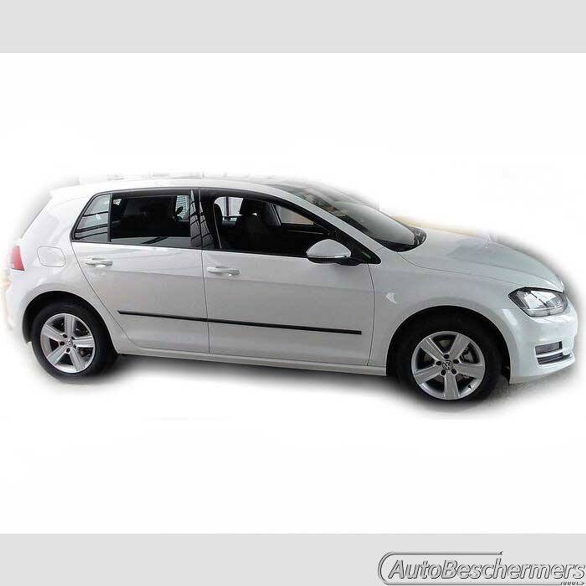Stootlijsten set zwart voor VW Golf 7 5-deurs 11.2012-. De stootstrips zijn zelfklevend. Set a 4 stuks (#0011)