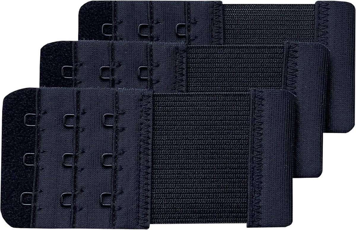 Dames Bh-Verlengstukken Set van 3, Verstelbare Haken, Ideaal voor Comfort en Pasvorm, 9.4 x 5.6 cm