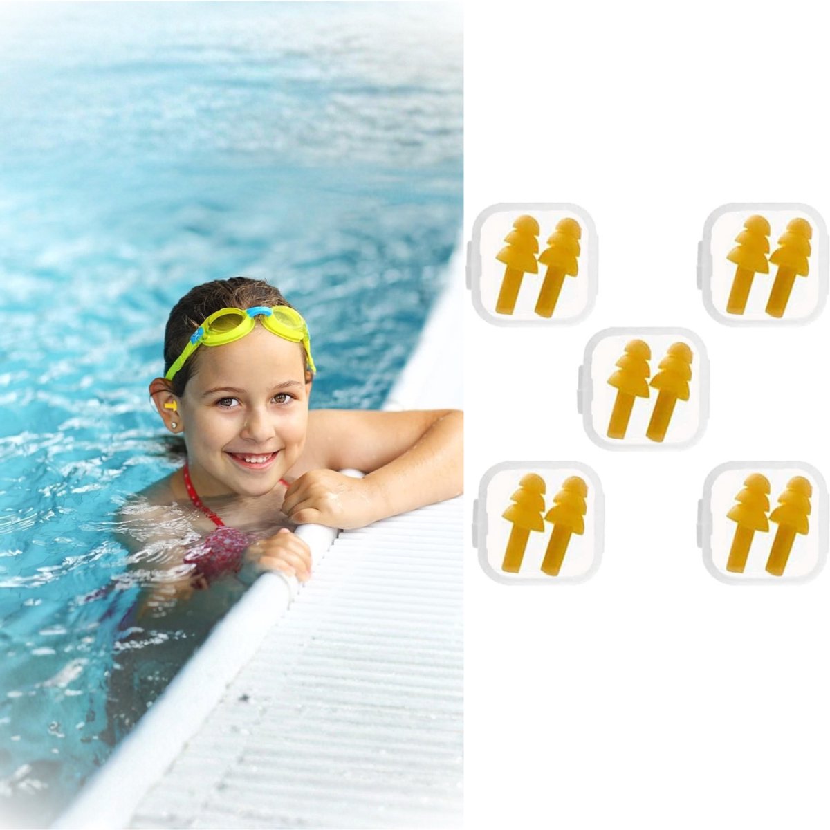 ApexArte® Zwem Oordopjes Kind - Zwemmen Kinderen - Zwemoordoppen