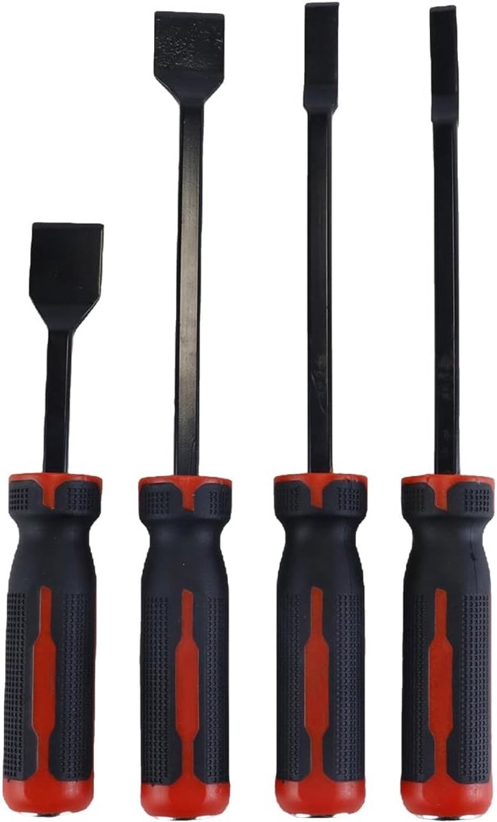 SnelShoppen - 4-delige gasket scraper set, multifunctionele afdichtingsschraper kit voor auto, ideaal voor het verwijderen van pakkingen en lijmresten