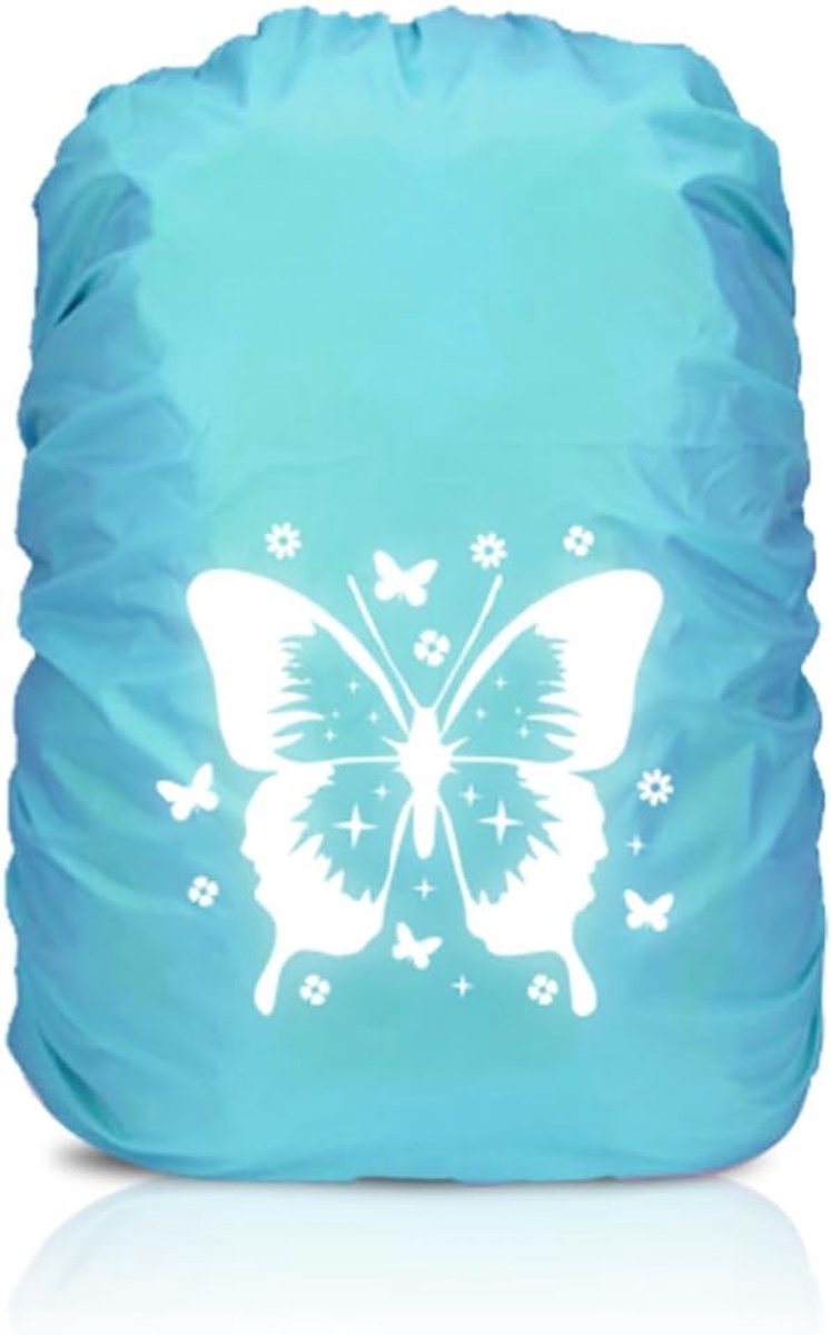 SnelShoppen - Waterproof Rugzakhoes 30-40L - Regenbescherming Schooltas - Reflecterende Strepen - Ideaal voor Jongens en Meisjes - Diverse Kleuren