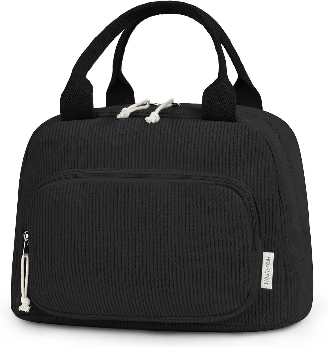 SnelShoppen - Corduroy Lunch Bag voor Volwassenen - Isolerende Lunchbox voor Vrouwen en Mannen - Ruime Opbergruimte - Perfect voor Werk, School, Pickn
