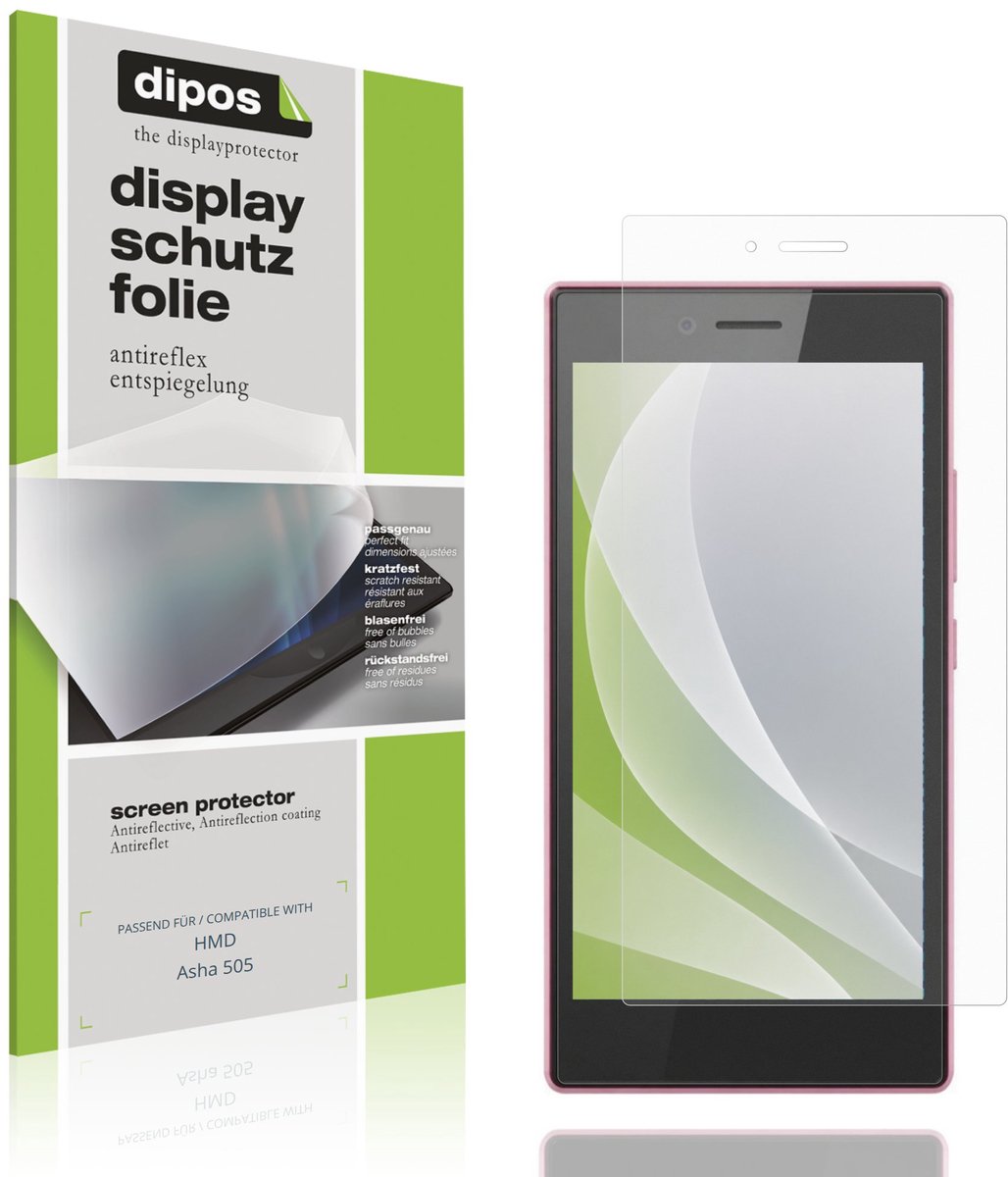dipos – 4x Matte Beschermfolie geschikt voor HMD Asha 505 | Krasbestendige & antireflecterende Screenprotector Ultra-Thin