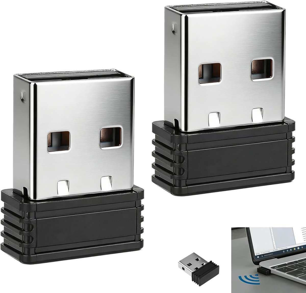 SnelShoppen - Jiggler USB Mouse Simulator, Anti-Sleep Functie, Automatische Beweging, Plug & Play Mini Dongle Zwart voor Thuis en Kantoor