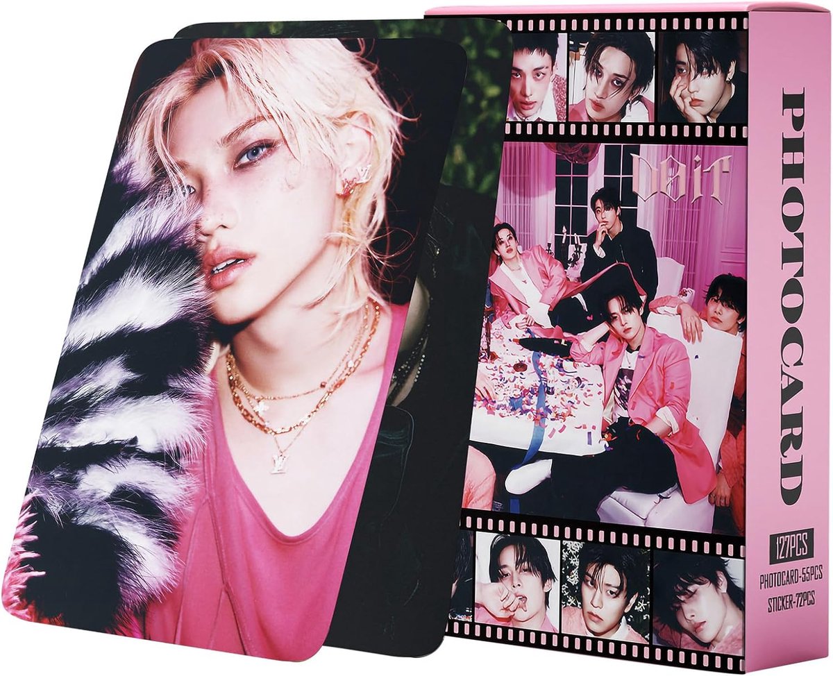 SnelShoppen - Kpop Photo Cards en Postcards Set - 127 Stuks - 55 Postkaarten + 72 Stickers - Duurzaam Papier - Compact 8.4x5.3cm - Perfect Cadeau voor