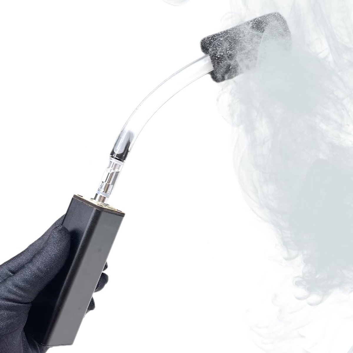 SnelShoppen - Mini Fog Machine - Rookmachine voor Buiten, DJ Festivals, Fotografie, Halloween, Slim & Zwart, Multifunctioneel, Creatieve Effecten, Een